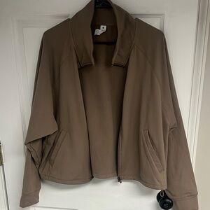 Yogalicious Women's Brown Bomber Jacket